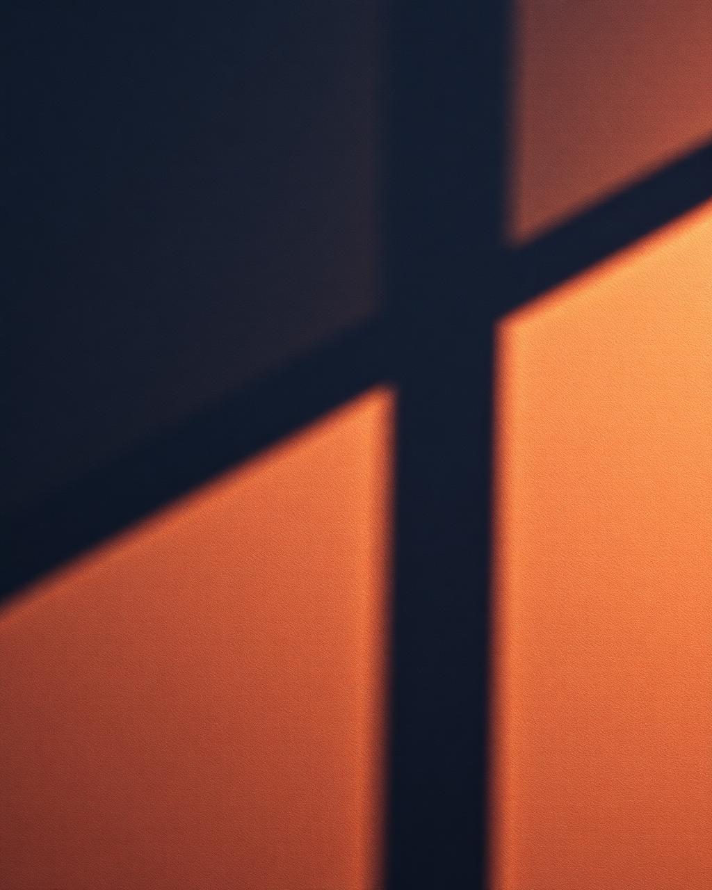 Golden window light falling across a wall in a quiet sanctuary
